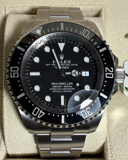 2022 Rolex Sea-Dweller Deepsea 44MM Black Dial Oyster Bracelet (126660)