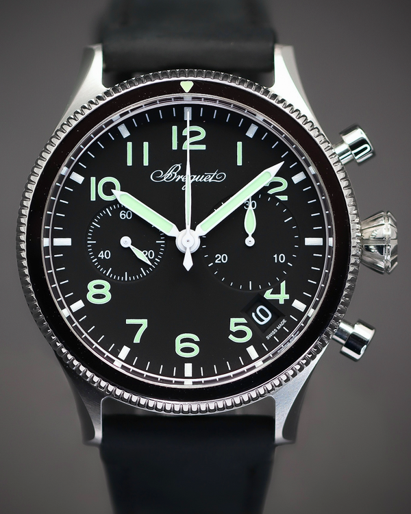 2025 Breguet Type XX 42MM Black Dial Leather Strap (2057ST/92/3WU)