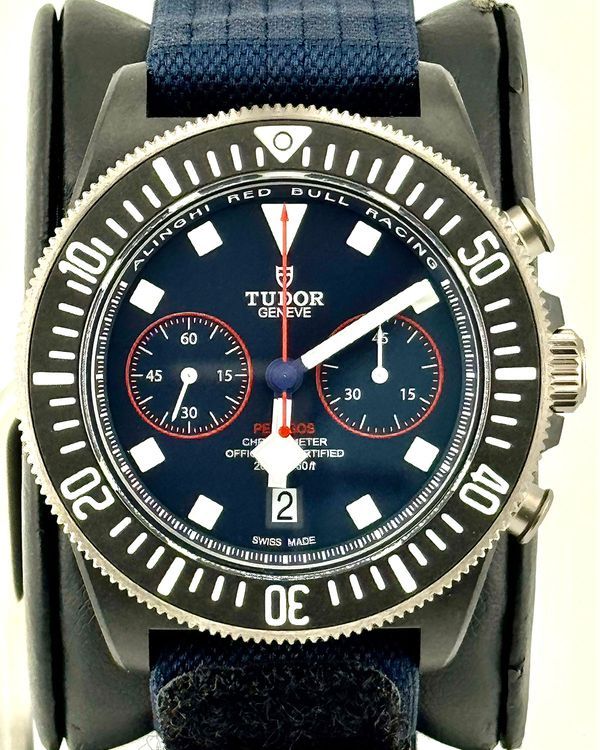No Reserve - 2026 Tudor Pelagos FXD Chrono "Alinghi Red Bull Racing Edition" 43MM Blue Dial Textile Strap (25807KN)
