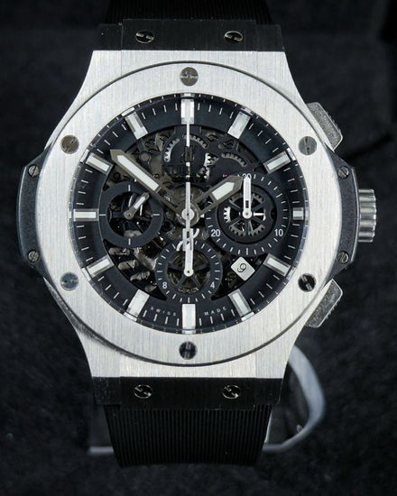 2012 Hublot Big Bang Aero Bang 44MM Skeleton Dial Rubber Strap (311.SX.1170.RX)