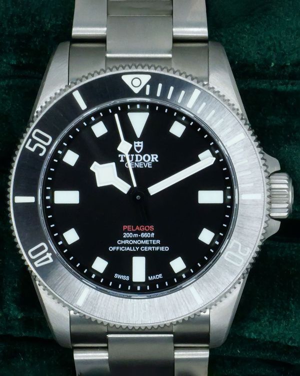 Tudor Pelagos 39MM Black Dial Titanium Bracelet (25407N)