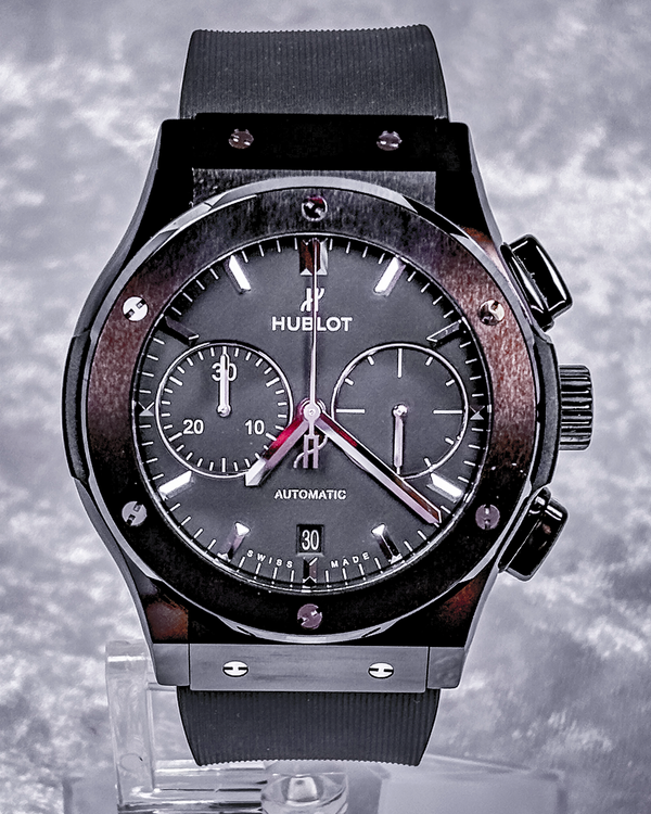 2022 Hublot Classic Fusion Black Magic 45MM Black Dial Rubber Strap (521.CM.1771.RX)