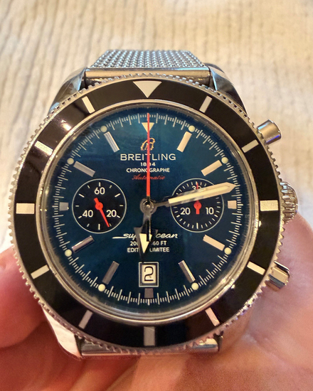 Breitling Superocean Heritage II "125th Anniversary" L.E. 46MM Blue Dial Steel Bracelet (A23320)