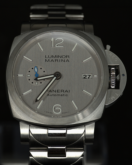 2020 Panerai Luminor Marina 1950 3 Days 42MM Silver Dial Steel Bracelet (PAM00977)