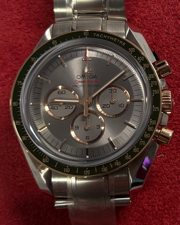(Working) 2018 Omega Speedmaster Anniversary Series "Tokyo 2020" L. E. 42MM Grey Dial Steel Bracelet (522.20.42.30.06.001)
