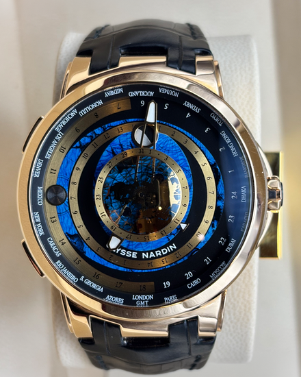 2022 Ulysse Nardin Executive Dual "Moonstruck" L.E. 46MM Blue Dial Leather Strap (1062-113/01)