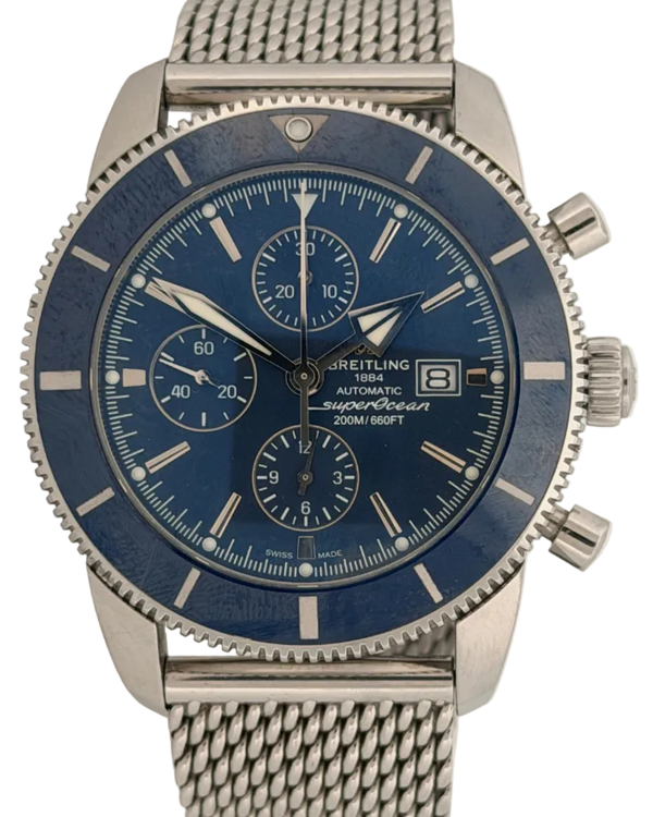 Breitling Superocean Heritage II Chronograph 46MM Blue Dial Steel Bracelet (A13312161/C1A1)