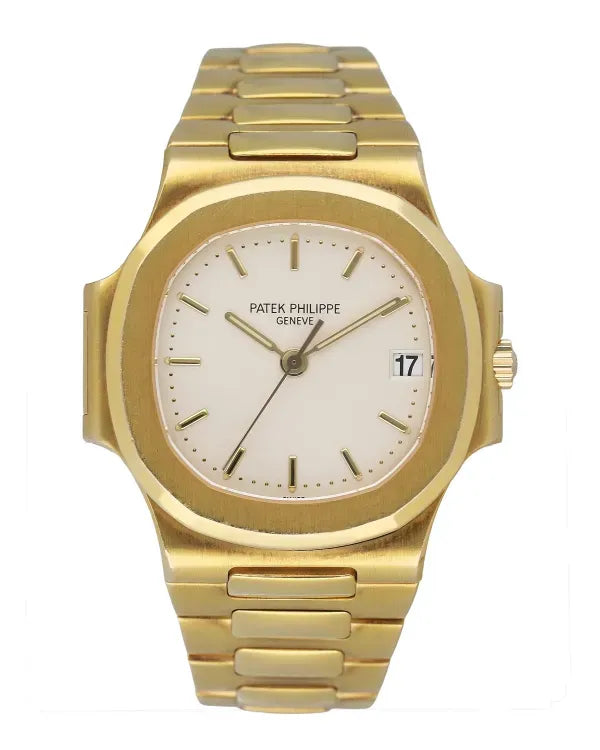 Patek Philippe Nautilus 38MM White Dial Yellow Gold Bracelet (3800/1J)