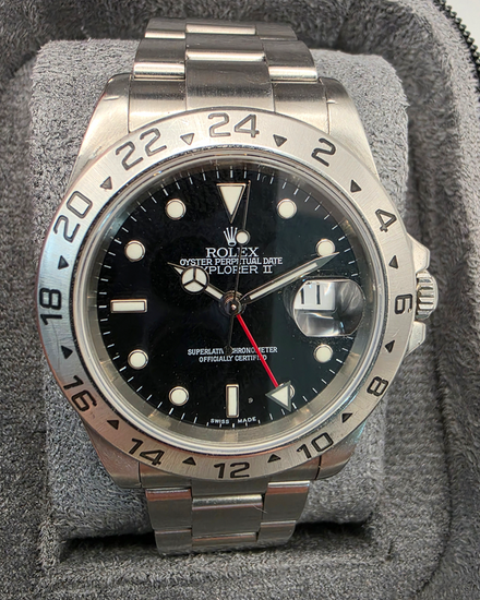 2007 Rolex Explorer II 40MM Black Dial Oyster Bracelet (16570)