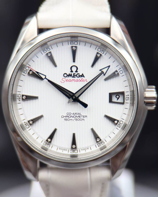 2014 Omega Seamaster Aqua Terra 150M 38.5MM White Dial Leather Strap (231.13.39.21.54.001)
