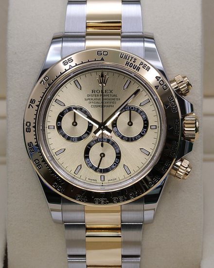 2025 Rolex Cosmograph Daytona 40MM Champagne Dial Two-Tone Oyster Bracelet (126503)