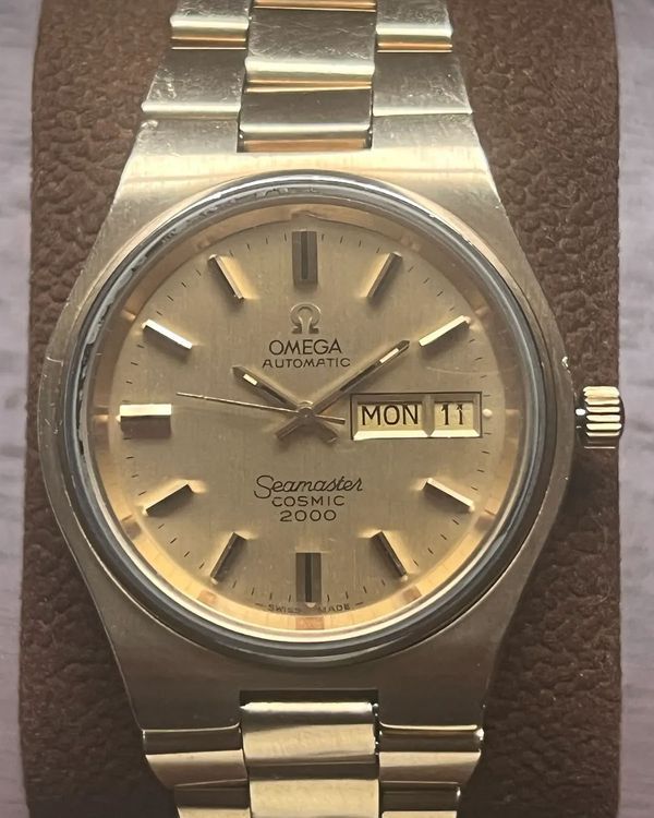1971 Omega Seamaster Cosmic 2000 38MM Champagne Dial Steel Bracelet (366.0826)