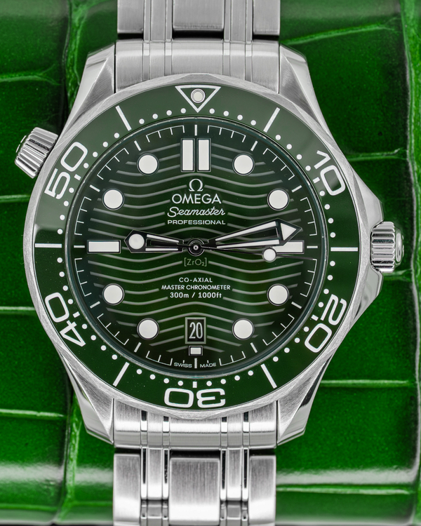 2024 Omega Seamaster Diver 300M "Seaweed" 42MM Green Dial Steel Bracelet (210.30.42.20.10.001)