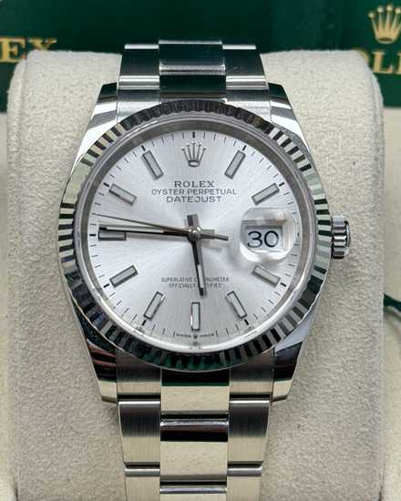 2021 Rolex Datejust 36MM Silver Dial Oyster Bracelet (126234)