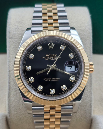 2019 Rolex Datejust 41MM Black Dial Two-Tone Jubilee Bracelet (126333)