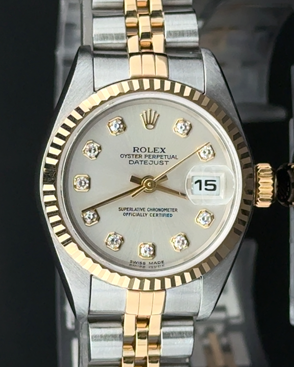 2001 Rolex Lady-Datejust 26MM Silver Dial Two-Tone Jubilee Bracelet (79173)