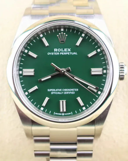 Rolex Oyster Perpetual 36MM Green Dial Oyster Bracelet (126000)