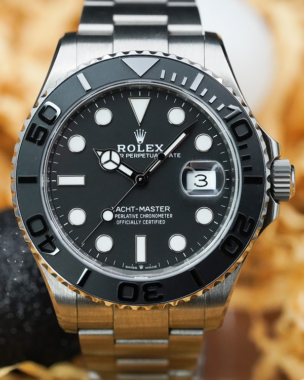 No Reserve - 2026 Rolex Yacht-Master 42MM Black Dial Titanium Oyster Bracelet (226627)