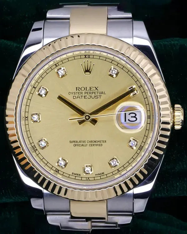 Rolex Datejust 41MM Champagne Dial Two-Tone Oyster Bracelet (126333)