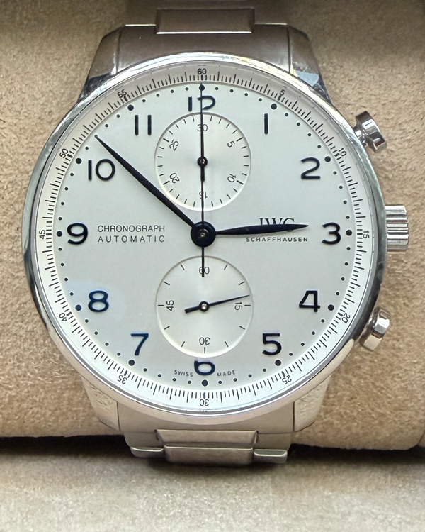 2023 IWC Schaffhausen Portugieser Chronograph 41MM Silver Dial Steel Bracelet (IW371617)