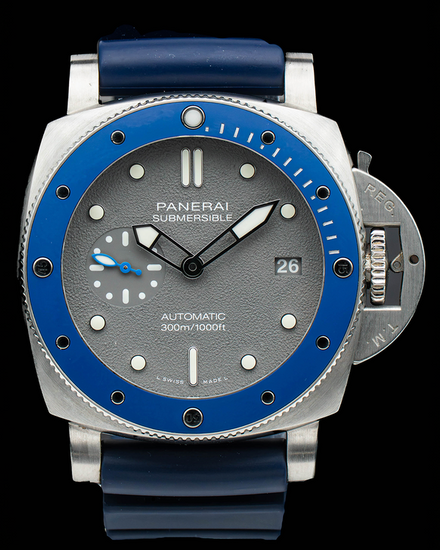 2023 Panerai Submersible 42MM Grey Dial Rubber Strap (PAM00959)