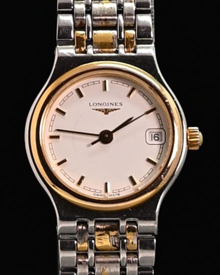 No Reserve - Longines Flagship 23.5MM Quartz White Dial Steel Bracelet (7342-152)