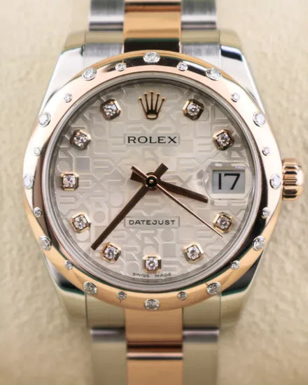 2010 (G Serial) Rolex Datejust 31MM Silver "Jubilee" Dial Two-Tone Oyster Bracelet (178341)