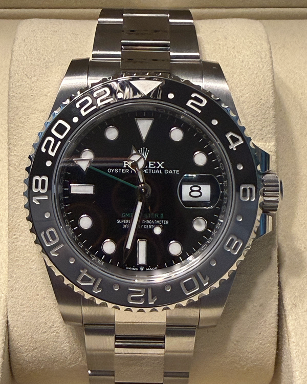 2026 Rolex GMT-Master II "Bruce Wayne" 40MM Black Dial Oyster Bracelet (126710GRNR)