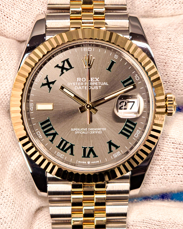 2023 Rolex Datejust "Wimbledon" 41MM Slate Dial Two-Tone Jubilee Bracelet (126333)