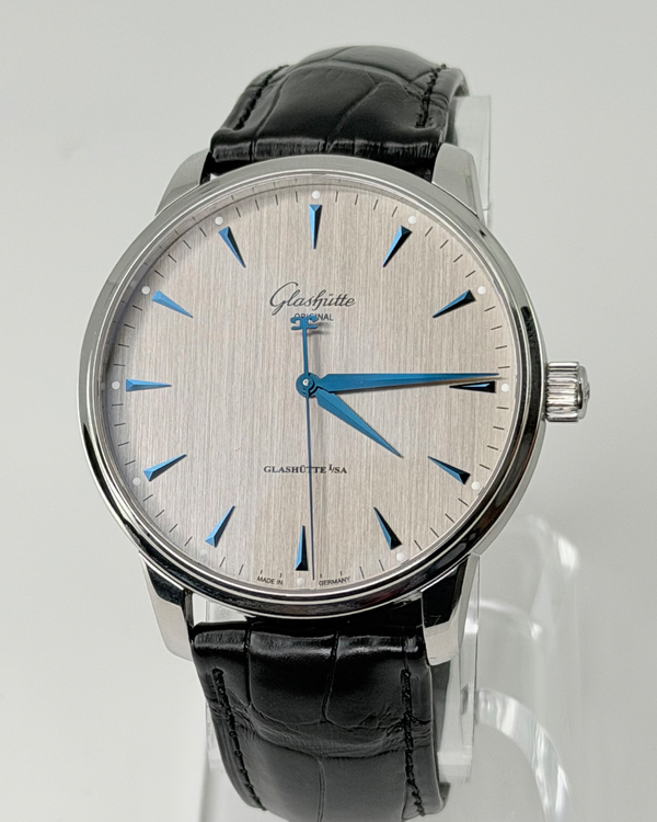 2024 Glashütte Original Senator Excellence 42MM Silver Dial Leather Strap (1-36-01-07-02-01)