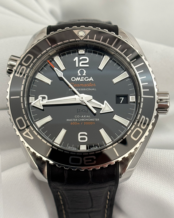Omega Seamaster Planet Ocean 600M 39.5MM Black Dial Leather Strap (215.33.40.20.01.001)