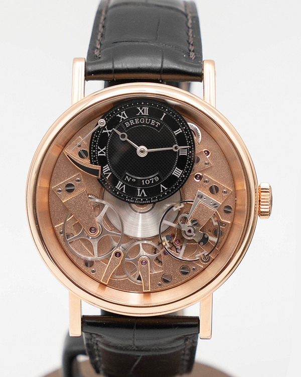 Breguet Tradition 40MM Skeleton Dial Leather Strap (7057BR/R9/9W6)