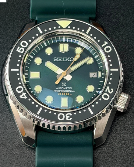 2021 Seiko Prospex 140th Anniversary L.E. 44MM Green Dial Rubber Strap (SLA047)