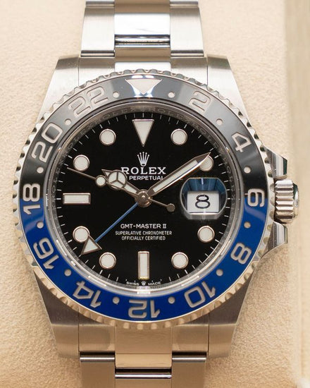 2022 Rolex GMT-Master II "Batman" 40MM Black Dial Oyster Bracelet (126710BLNR)