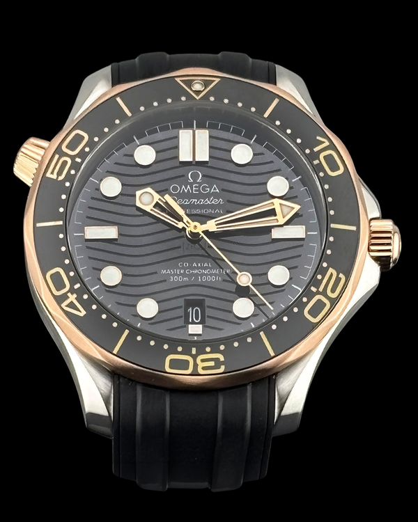 2019 Omega Seamaster Diver 300M 42MM Black Dial Rubber Strap (210.22.42.20.01.002)