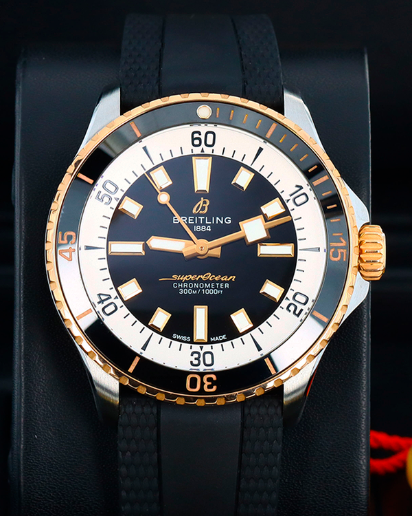 Breitling Superocean 42MM Black Dial Rubber Strap (U17375211B1S1)