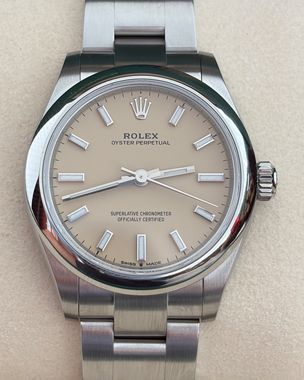 2026 Rolex Oyster Perpetual 31MM Beige Dial Oyster Bracelet (277200)