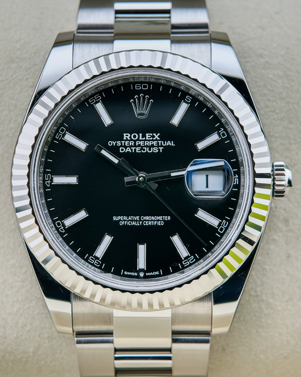 No Reserve - 2026 Rolex Datejust 41MM Black Dial Oyster Bracelet (126334)