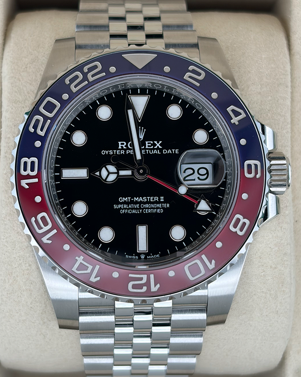 2025 Rolex GMT-Master II "Pepsi" 40MM Black Dial Jubilee Bracelet (126710BLRO)
