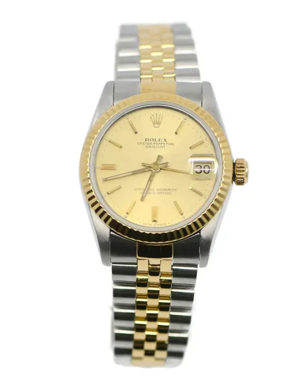 1986 Rolex Datejust 31MM Champagne Dial Two-Tone Jubilee Bracelet (68273)