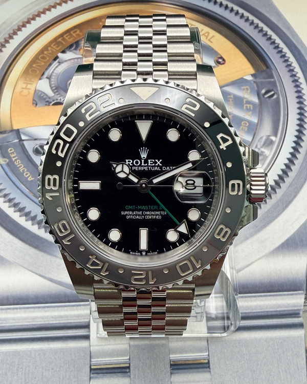 2025 Rolex GMT-Master II "Bruce Wayne" 40MM Black Dial Jubilee Bracelet (126710GRNR)