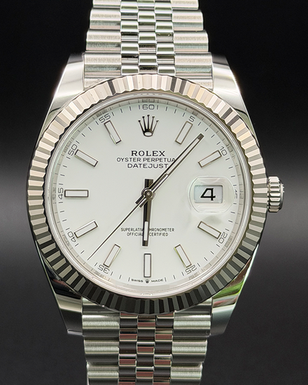 2026 Rolex Datejust 41MM White Dial Jubilee Bracelet (126334)