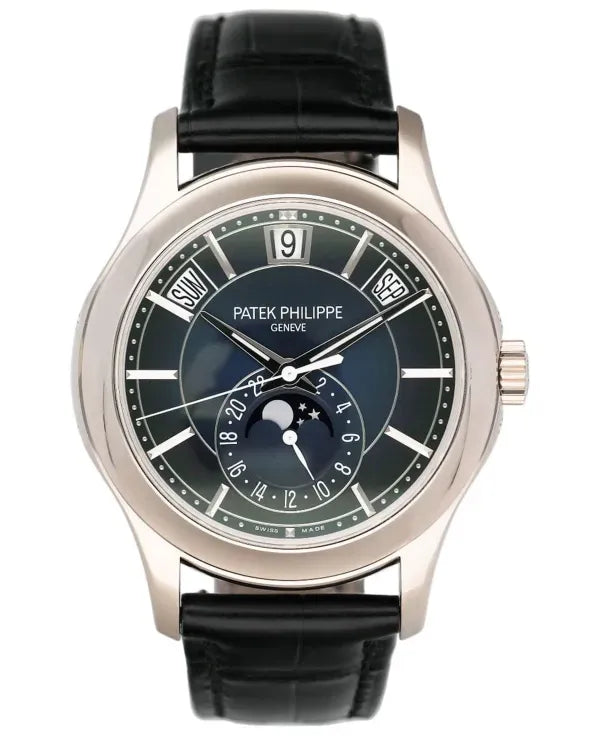 2019 Patek Philippe Annual Calendar 40MM Blue Dial Leather Strap (5205G)