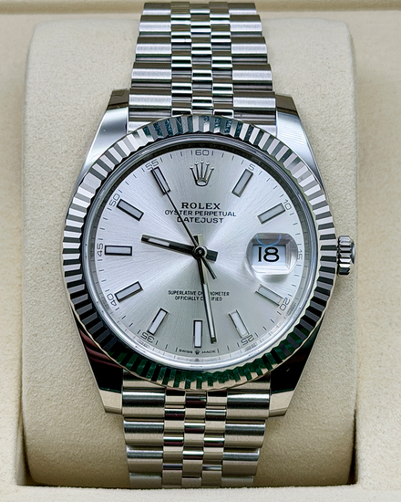 2026 Rolex Datejust 41MM Silver Dial Jubilee Bracelet (126334)