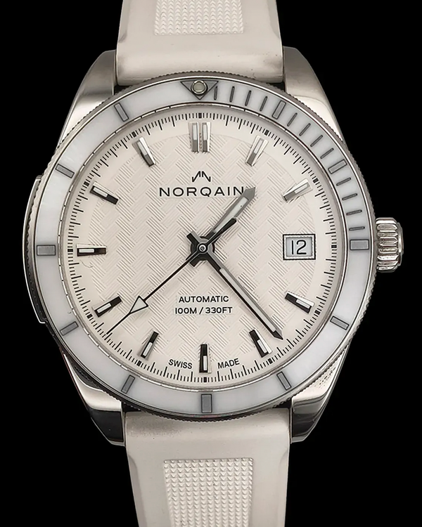 2023 Norqain Adventure 37MM White Dial Rubber Strap (N1800C89A/W181/18WRE.16S)