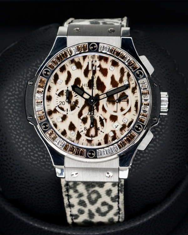 Hublot Big Bang "Snow Leopard" 41MM Leopard Dial Rubber Strap (341.CW.7717.NR.1977)