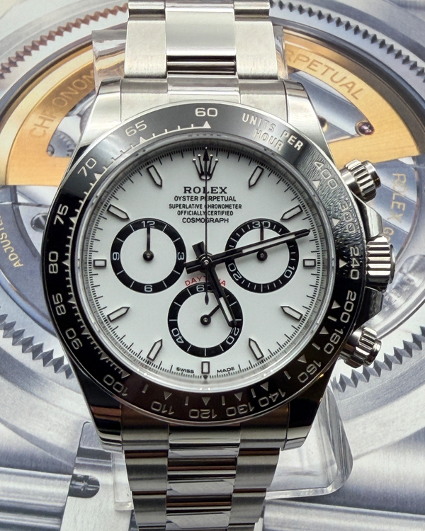 2025 Rolex Cosmograph Daytona "Panda" 40MM White Dial Oyster Bracelet (126500LN)