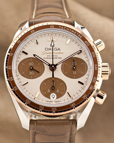 2026 Omega Speedmaster 38MM Brown Dial Leather Strap (324.23.38.50.02.002)