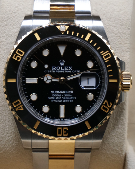 2021 Rolex Submariner Date 41MM Black Dial Two-Tone Oyster Bracelet (126613LN)