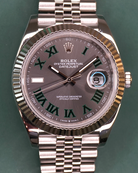 2025 Rolex Datejust "Wimbledon" 41MM Slate Dial Jubilee Bracelet (126334)